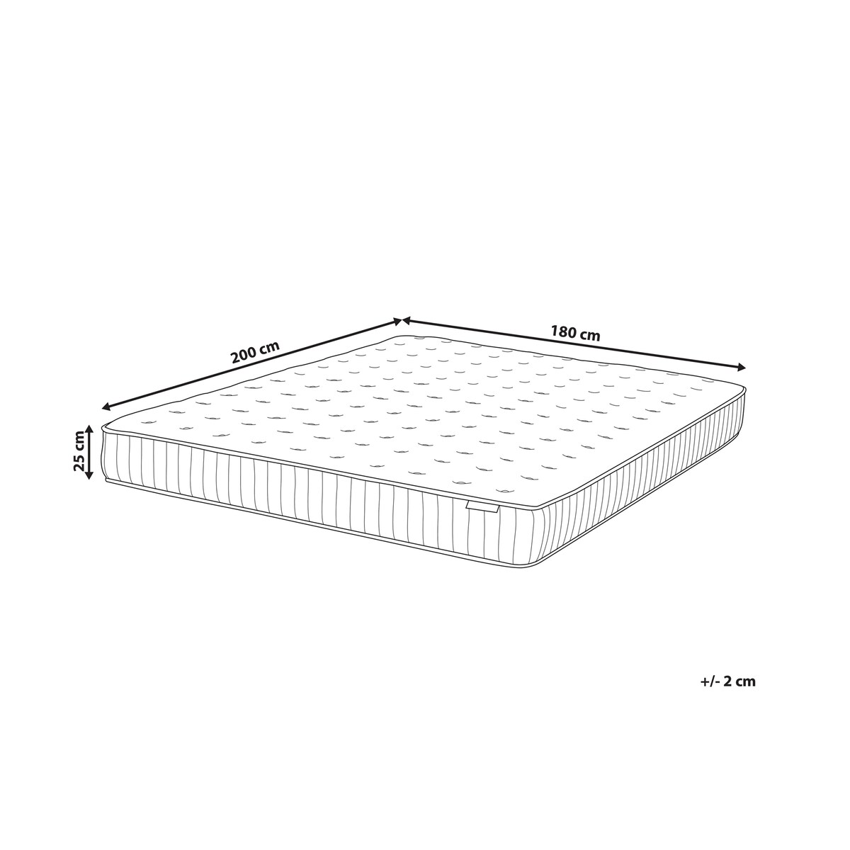 Materac kieszeniowy z żelem i pianką termoelastyczną COOL HYBRID 7 PRO H3/4 twardy 180 x 200 cm