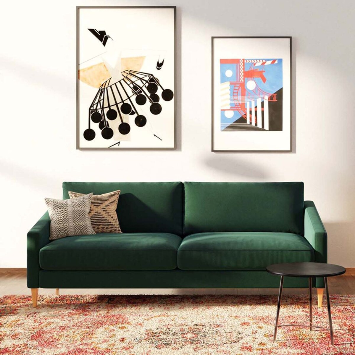 Karoto sofa 3 osobowa Ciemnozielona