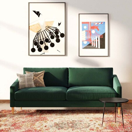 Karoto sofa 3 osobowa Ciemnozielona