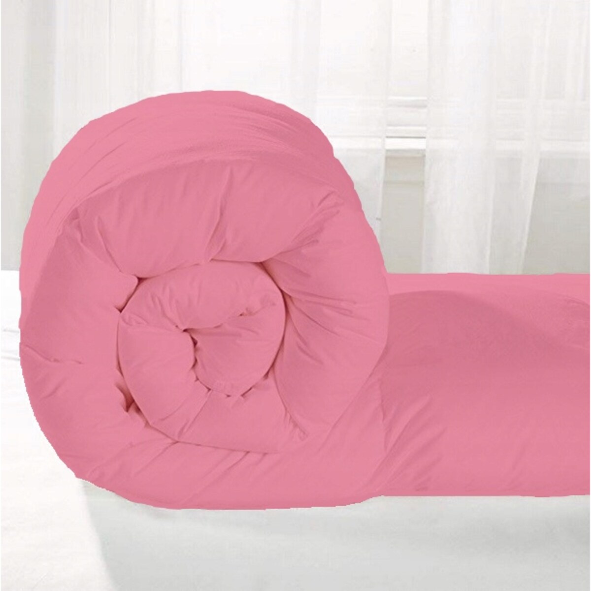 Kołdra Całoroczna 160X200 Cm Antyalergiczna Wełniana Owata Pikowana Różowa