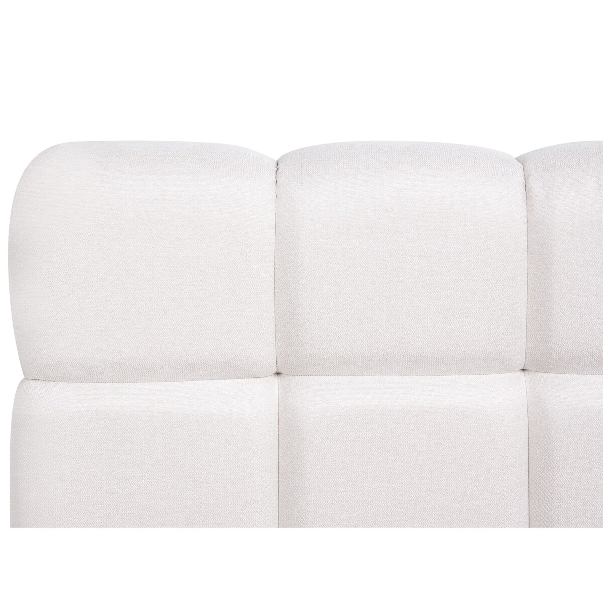 Łóżko z pojemnikiem BASTON 160 x 200 cm Złamana biel