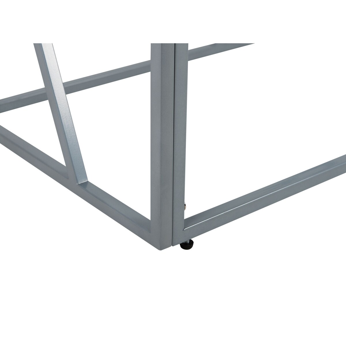 Konsola szklana srebrna ORLAND