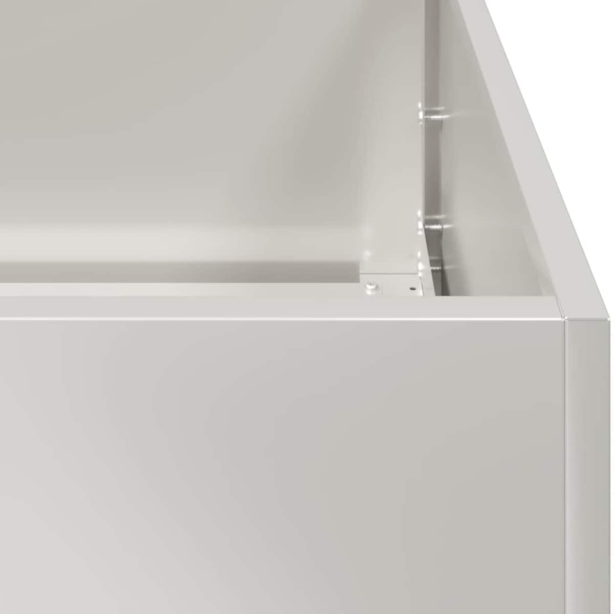 vidaXL Doniczka 200x80x40 cm Stal nierdzewna