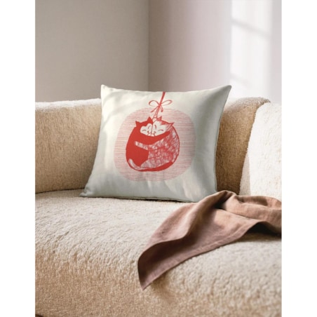 Poduszka świąteczna - merry kittens