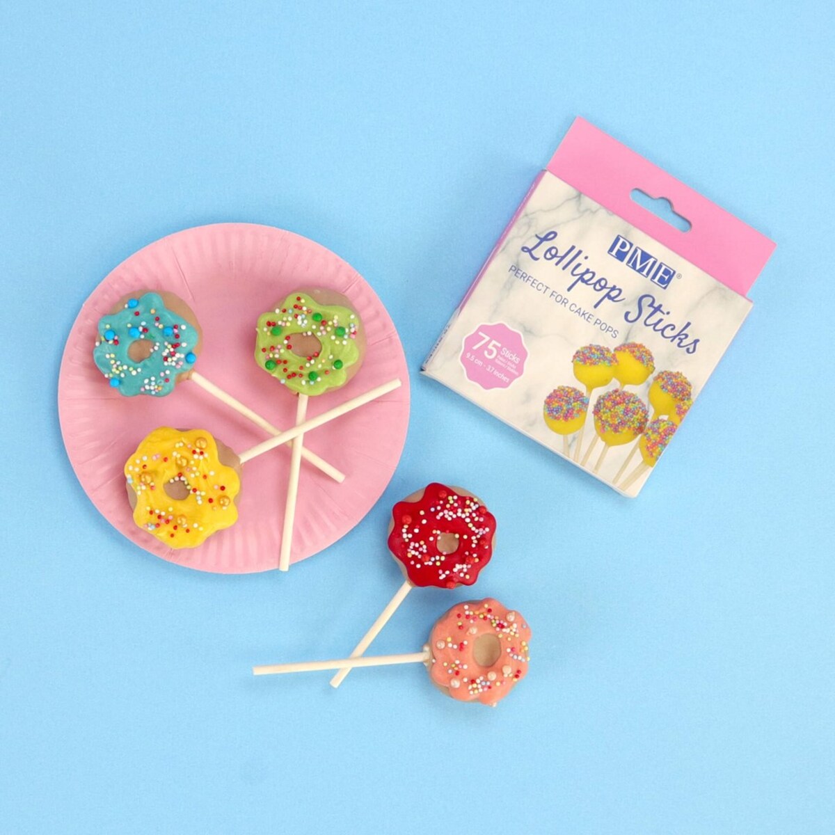 PME Patyczki do lizaków (75 sztuk) 9.5 cm