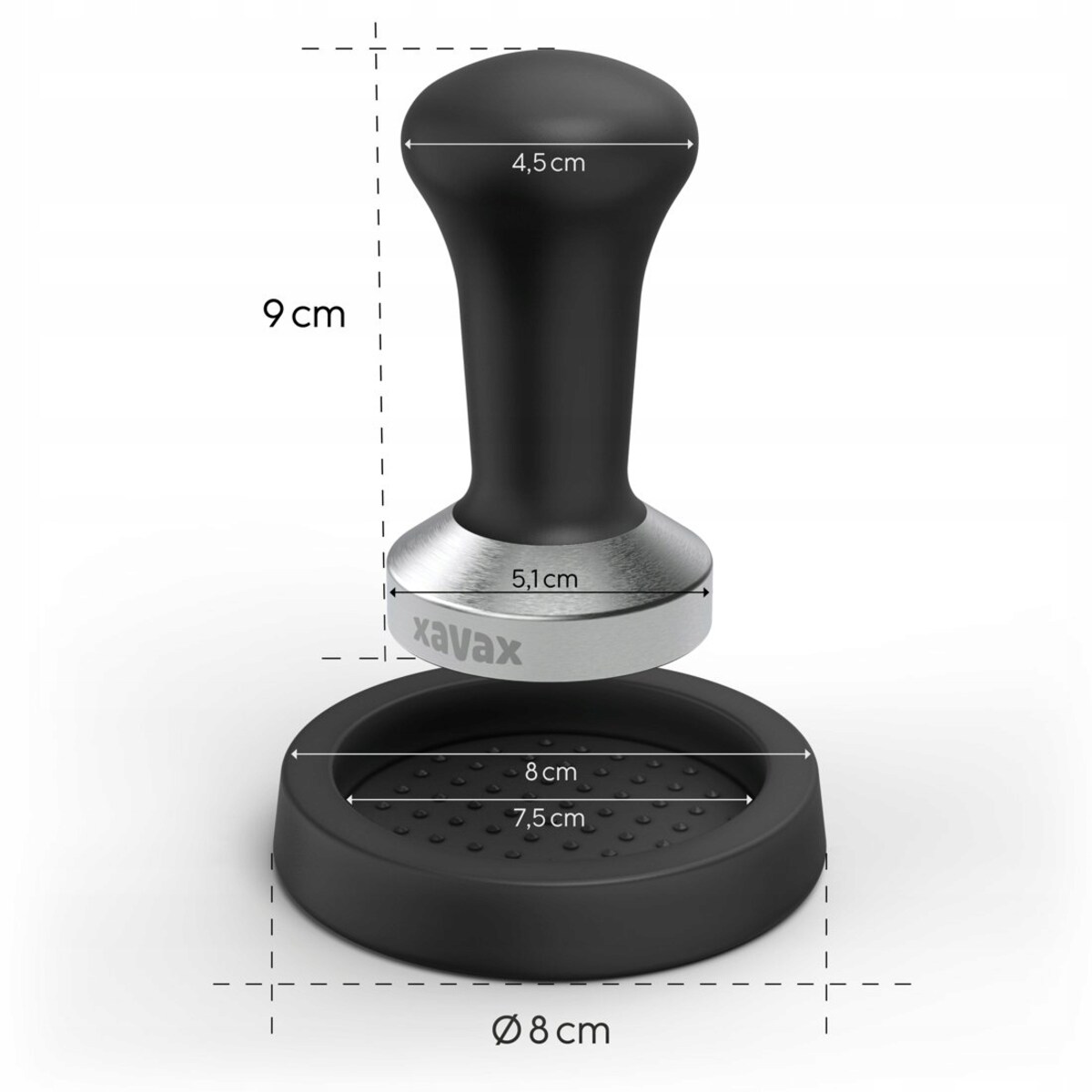 XAVAX Ubijak do kawy z matą BARISTA