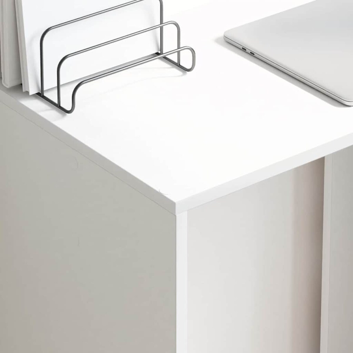 vidaXL Biurko Biały 78.5 x 37 x 154.5 cm Materiał drewnopochodny