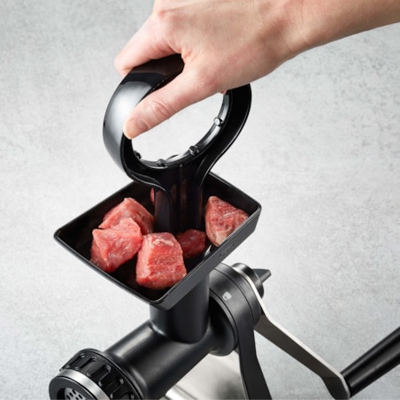 Maszynka do mięsa 2w1, zestaw z 2 krążkami do mielenia i końcówkami do nadziewania lub wyciskania