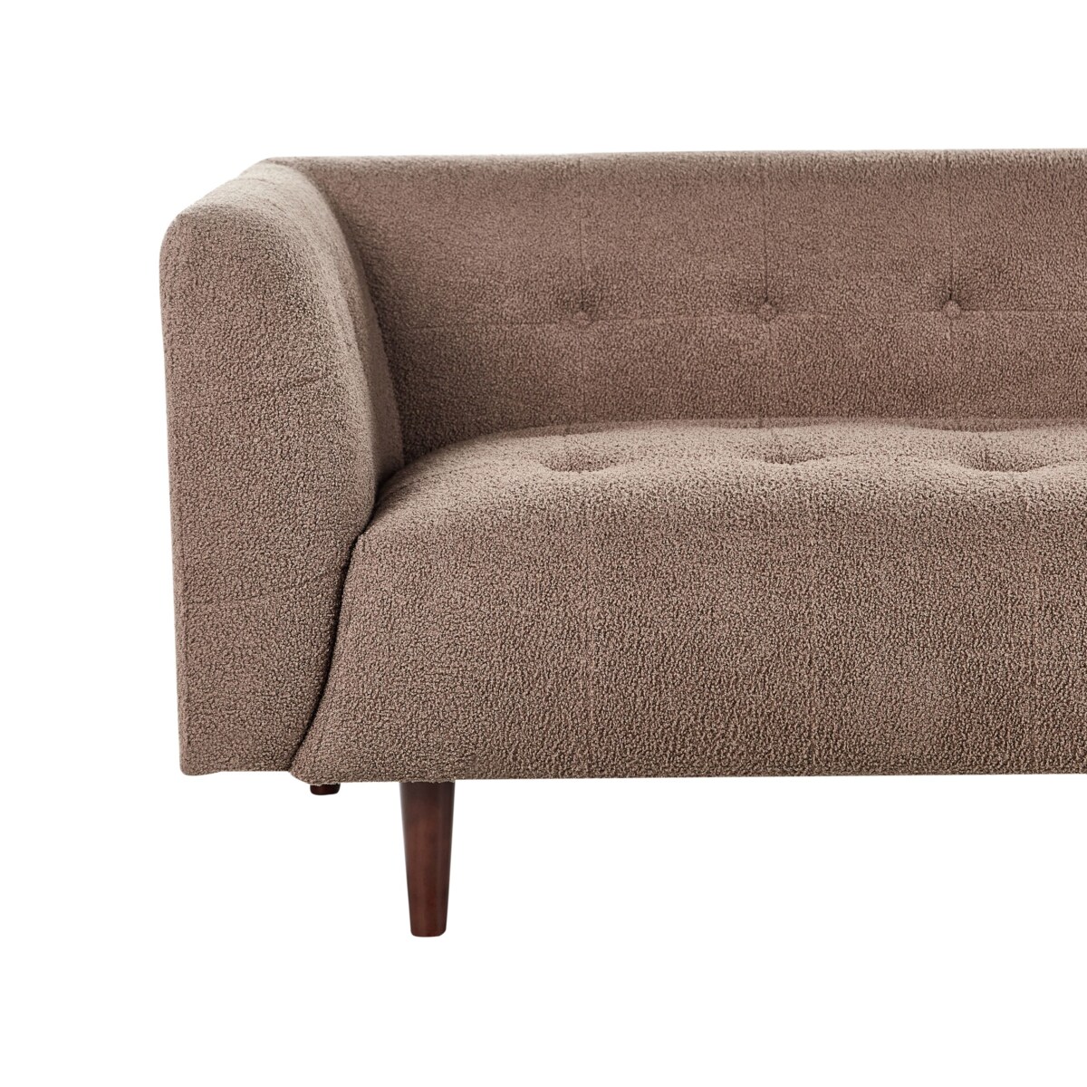 Sofa 3-osobowa boucle brązowa BYSKE