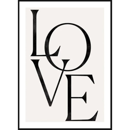 Poster Story, Plakat, Obraz - Love, wymiary 42 x 60 cm