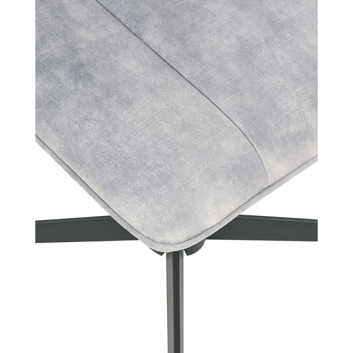 Krzesło z podnóżkiem Jasnoszary LIA