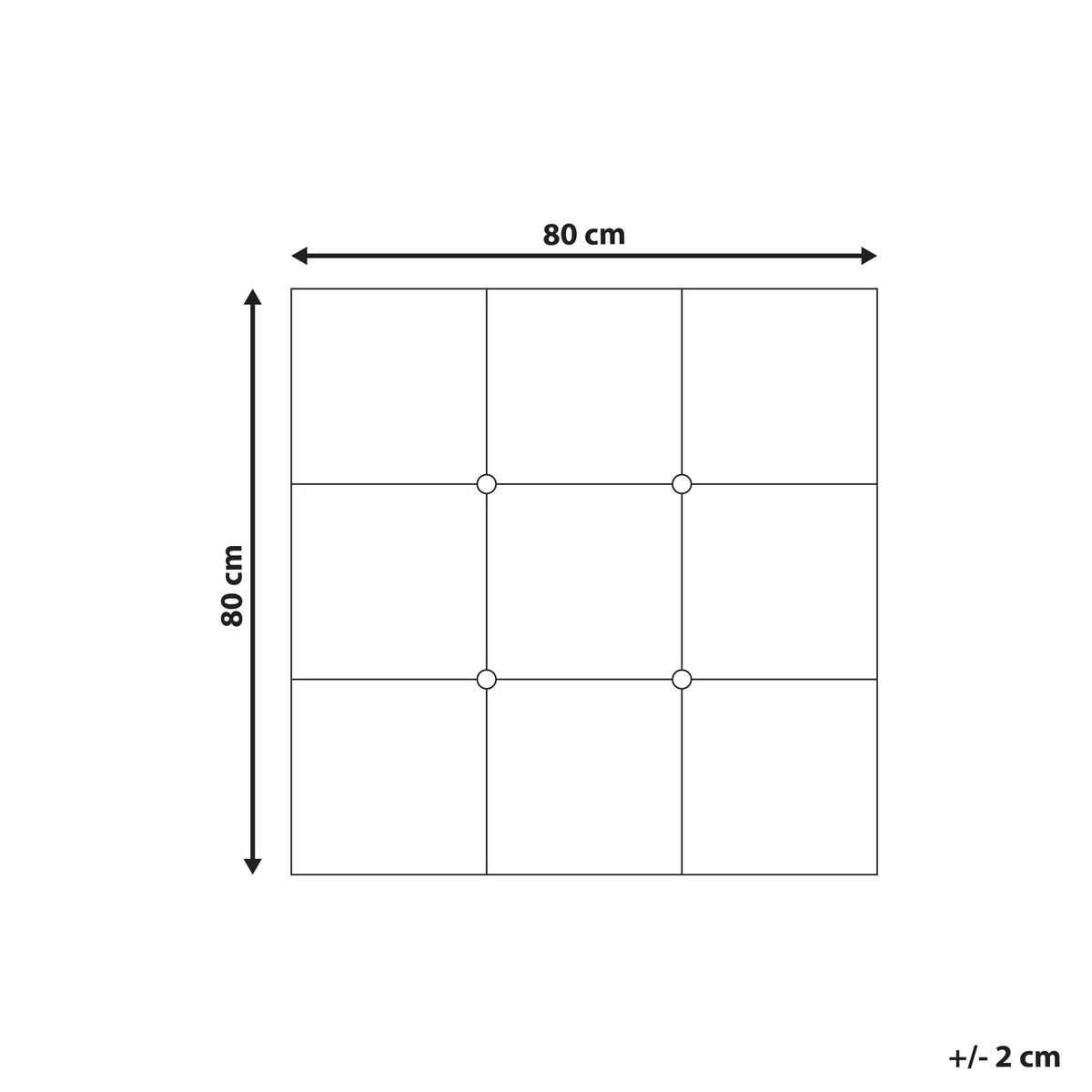 Lustro ścienne RIMONT 80 cm 80 cm Szkło Czarny