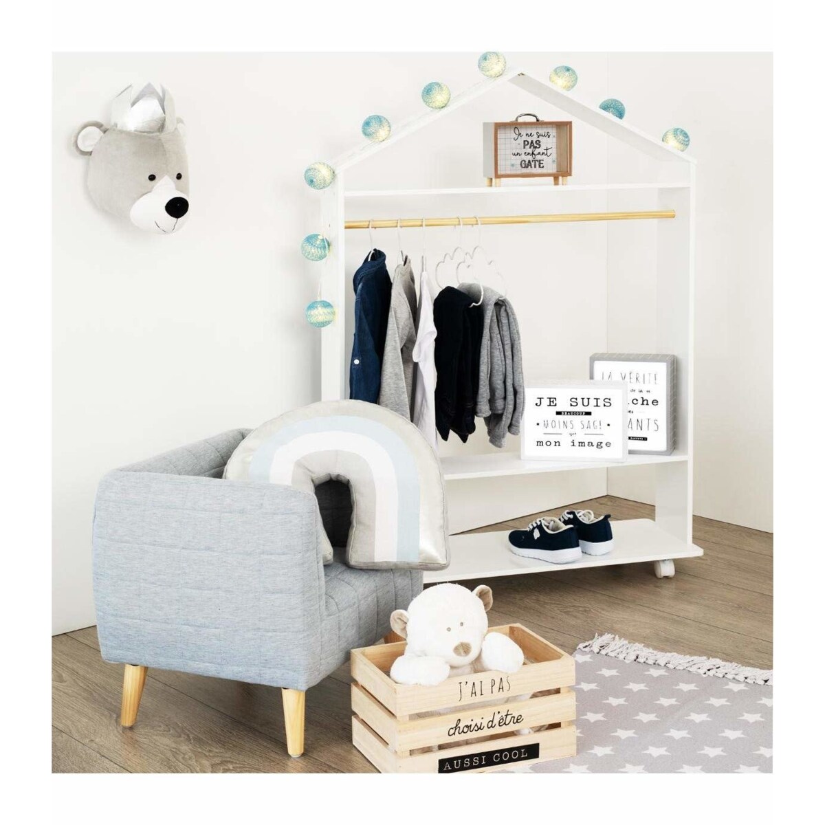 Szafa mobilna SWAGGY, mobilna, 80x36x120 cm