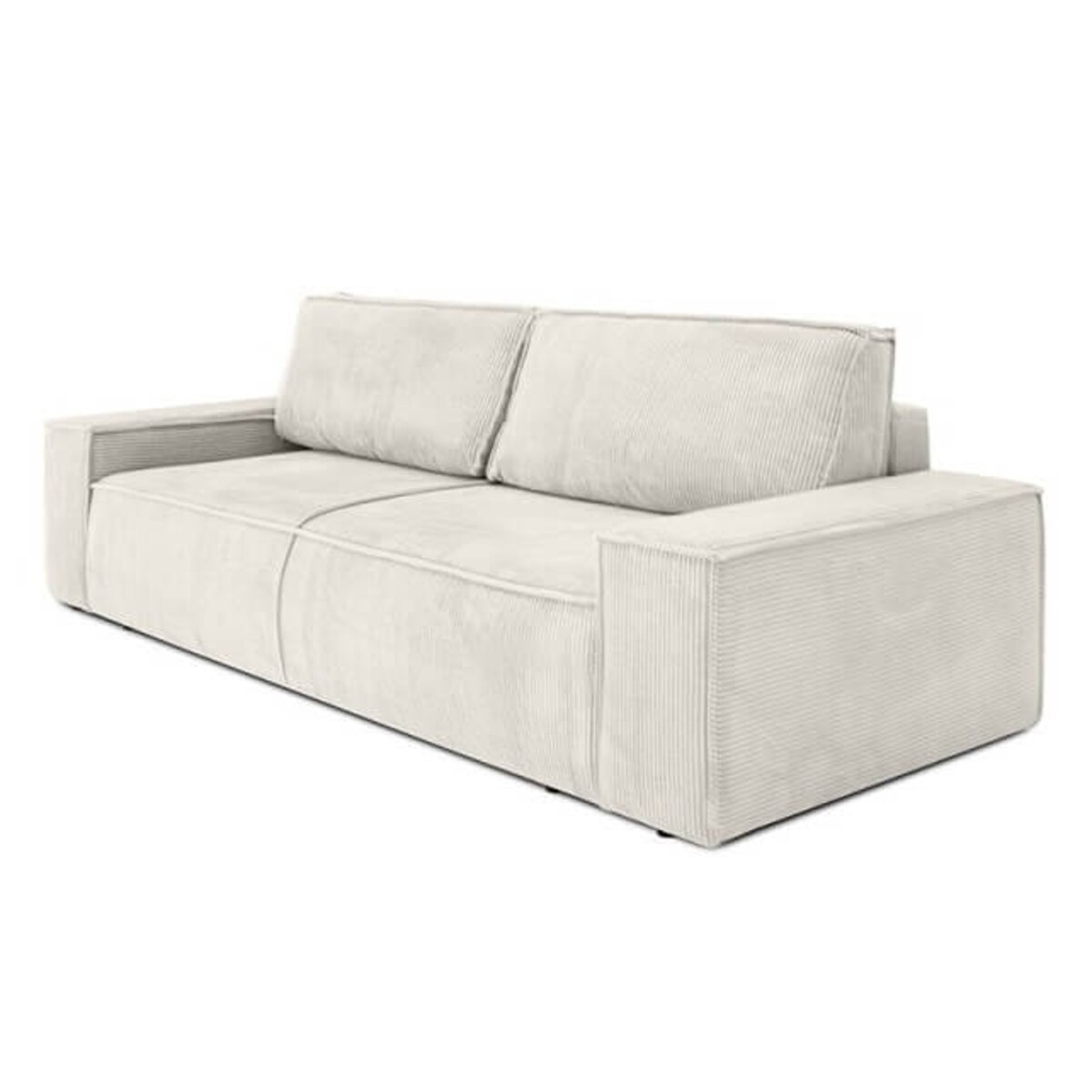 Sofa do salonu rozkładana Pllow KH1501100207 sztruks wygoda jasny beżowy, King Home