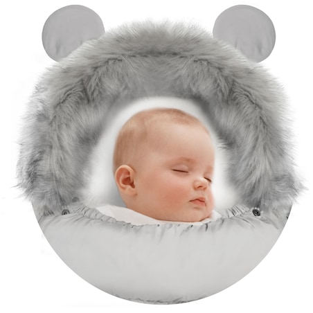 Śpiworek zimowy do wózka gondoli na sanki gruby Ricokids