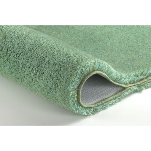 Kleine Wolke Relax Dywanik łazienkowy okrągły 80 cm zielony gęste runo 30 mm pistacio