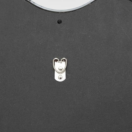 Lustro w falistej ramie czarne 89x59cm Judy