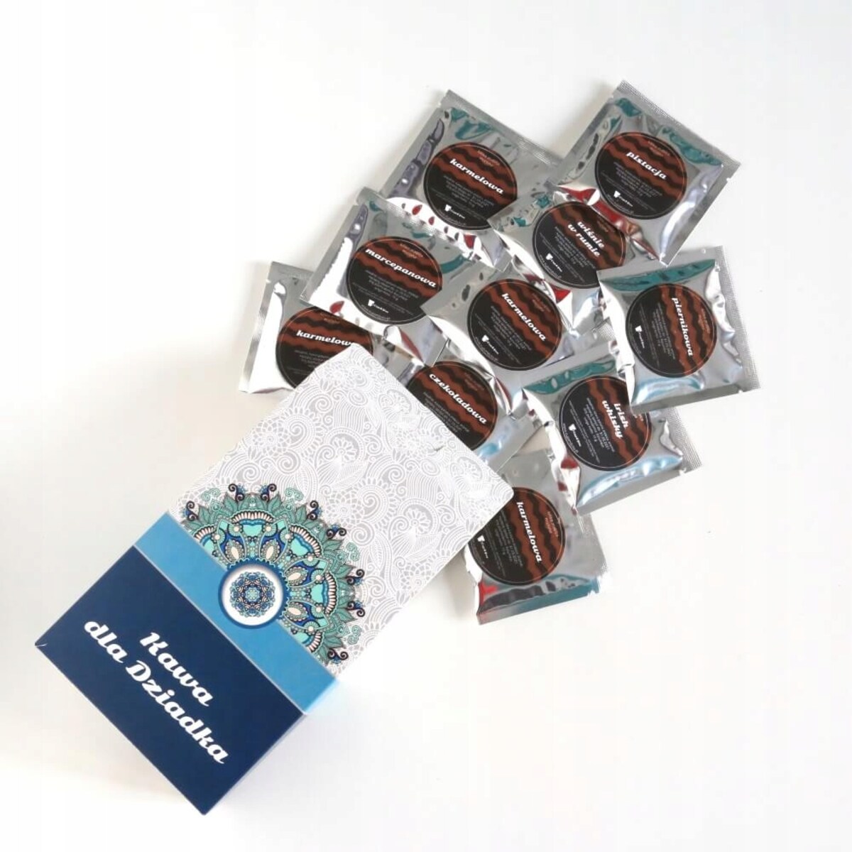 ZESTAW 10 SMAKÓW KAW NA DZIEŃ DZIADKA PREZENT UPOMINEK NA DZIEŃ DZIADKA