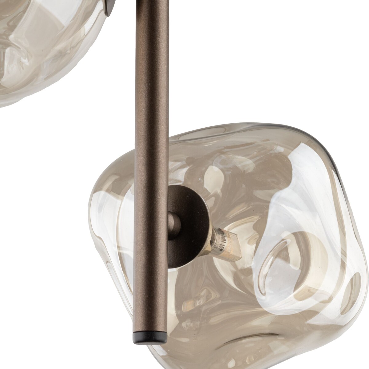 Lampa wisząca TK Lighting LAVA BROWN 11036, 3xG9, regulowana wysokość, brązowo-bursztynowe szkło