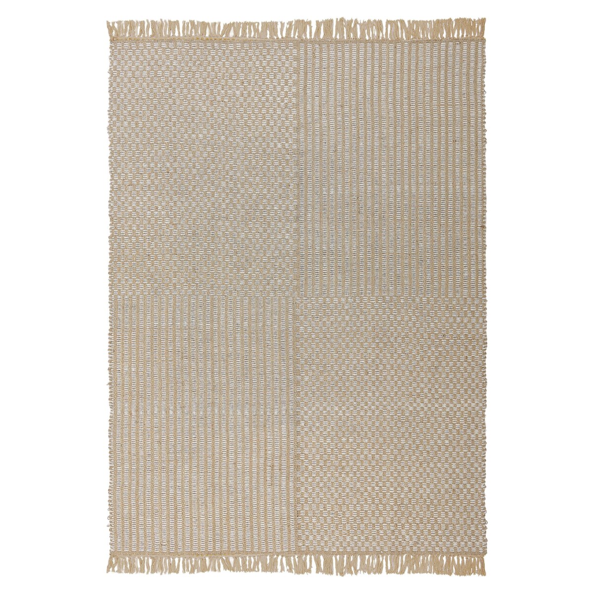 Dywan z juty 140 x 200 cm beżowy ADABAG