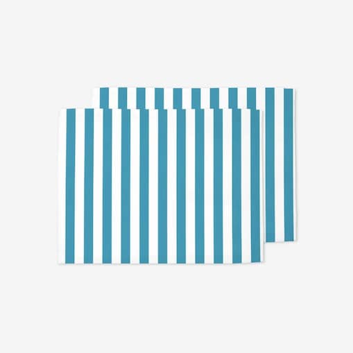 Podkładki świąteczne - błękitne paski - 2 cm