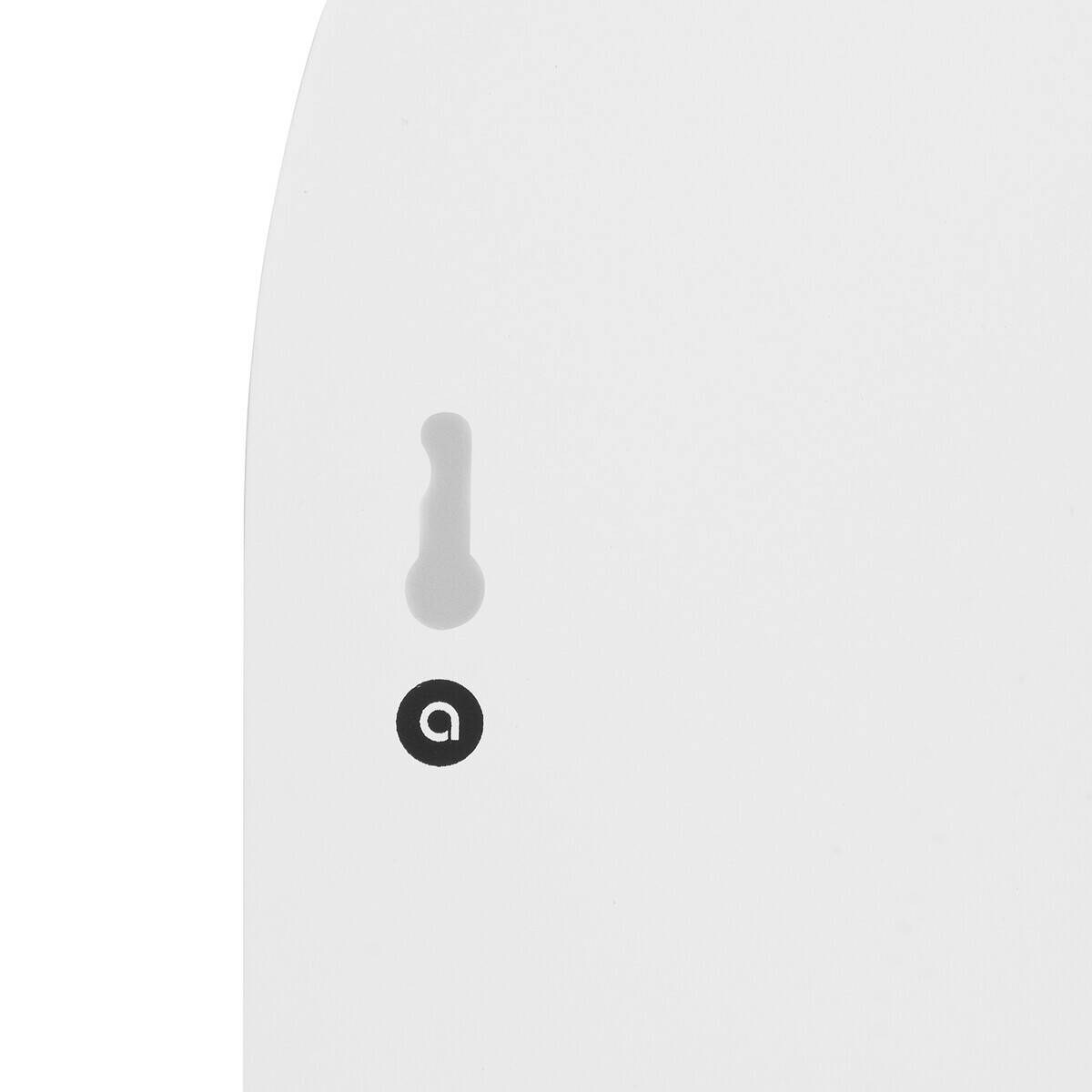 Półka na ścianę półokrągła, biała, SOLEYA, 45 x 35 cm