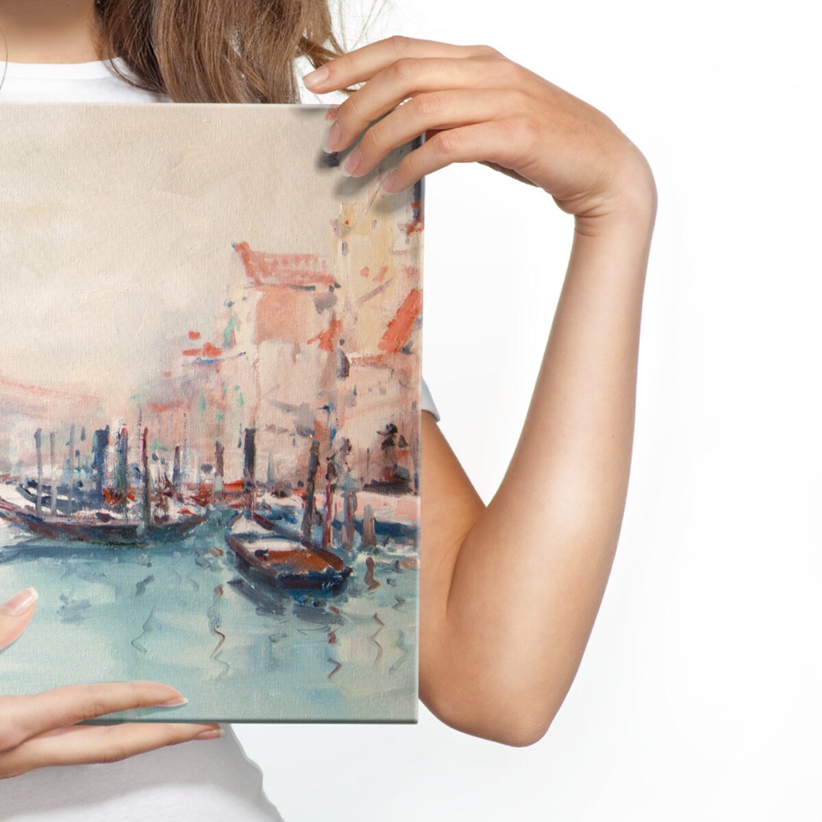 Obraz na płótnie Wenecja w abstrakcyjnym stylu 120x80cm