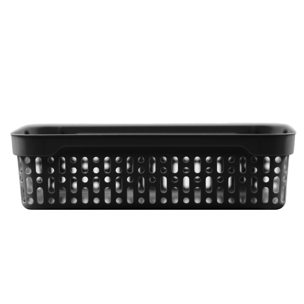 Koszyk Ażurowy Koszyczek S Plastikowy Na Kosmetyki Do Łazienki Pudełko Pojemnik Do Szuflady Czarny