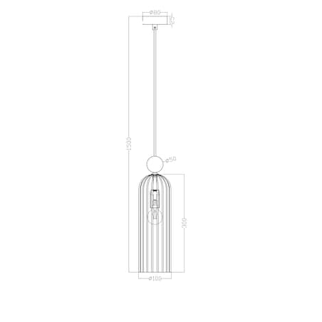 Wisząca lampa Piega LP-939/1P smoked podłużny dymiony zwis nad wyspę kuchenną