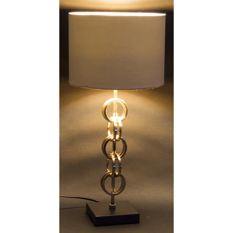 Lampa stołowa 55x25x25 cm CATENA z czarną podstawą