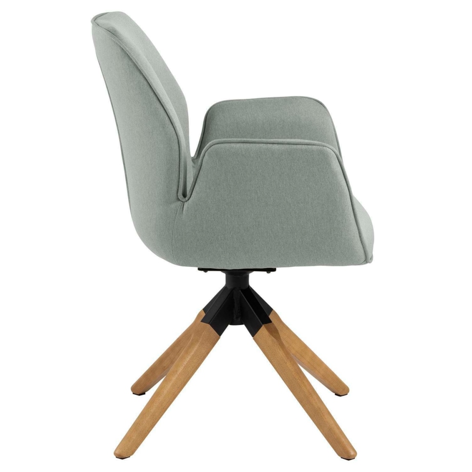 Krzesło obrotowe Aura light grey auto return tapicerowane