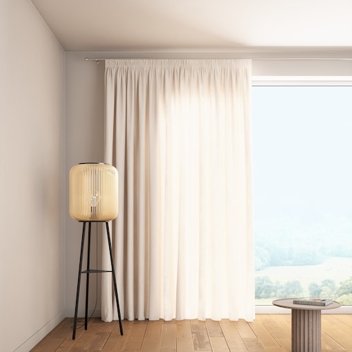 Zasłona na taśmie marszczącej 1 szt. 130x245 beżowy melanż