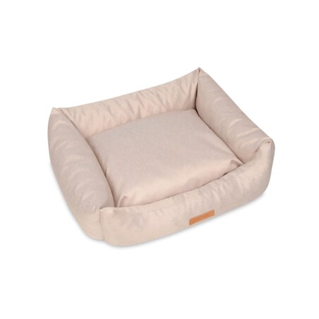 Animood Legowisko Alex rozmiar: M, kolor: beżowy, materiał: jeans imitacja