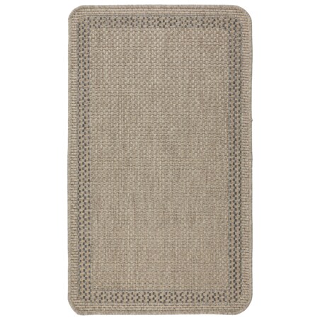 Chodnik płasko tkany Roma 68x114 cm Ramka Beżowy