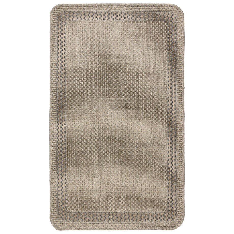 Chodnik płasko tkany Roma 68x114 cm Ramka Beżowy