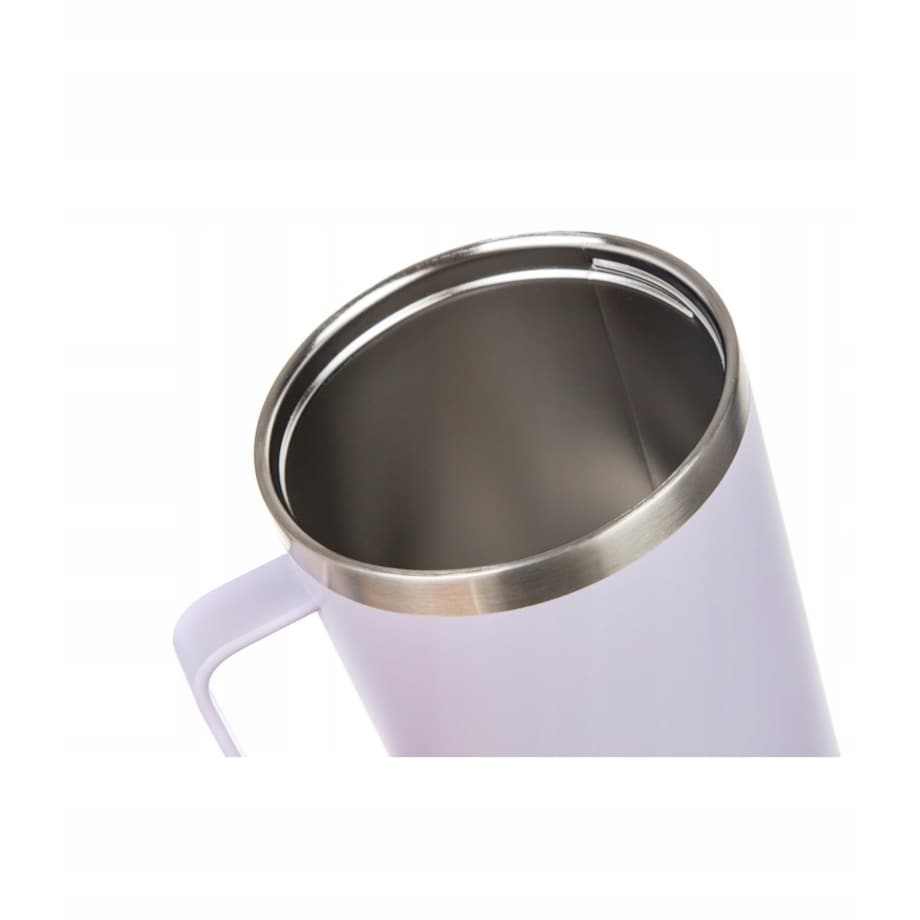 KUBEK PODRÓŻNY TERMICZNY termos 1200 ml ze słomką na napoje wysoki liliowy