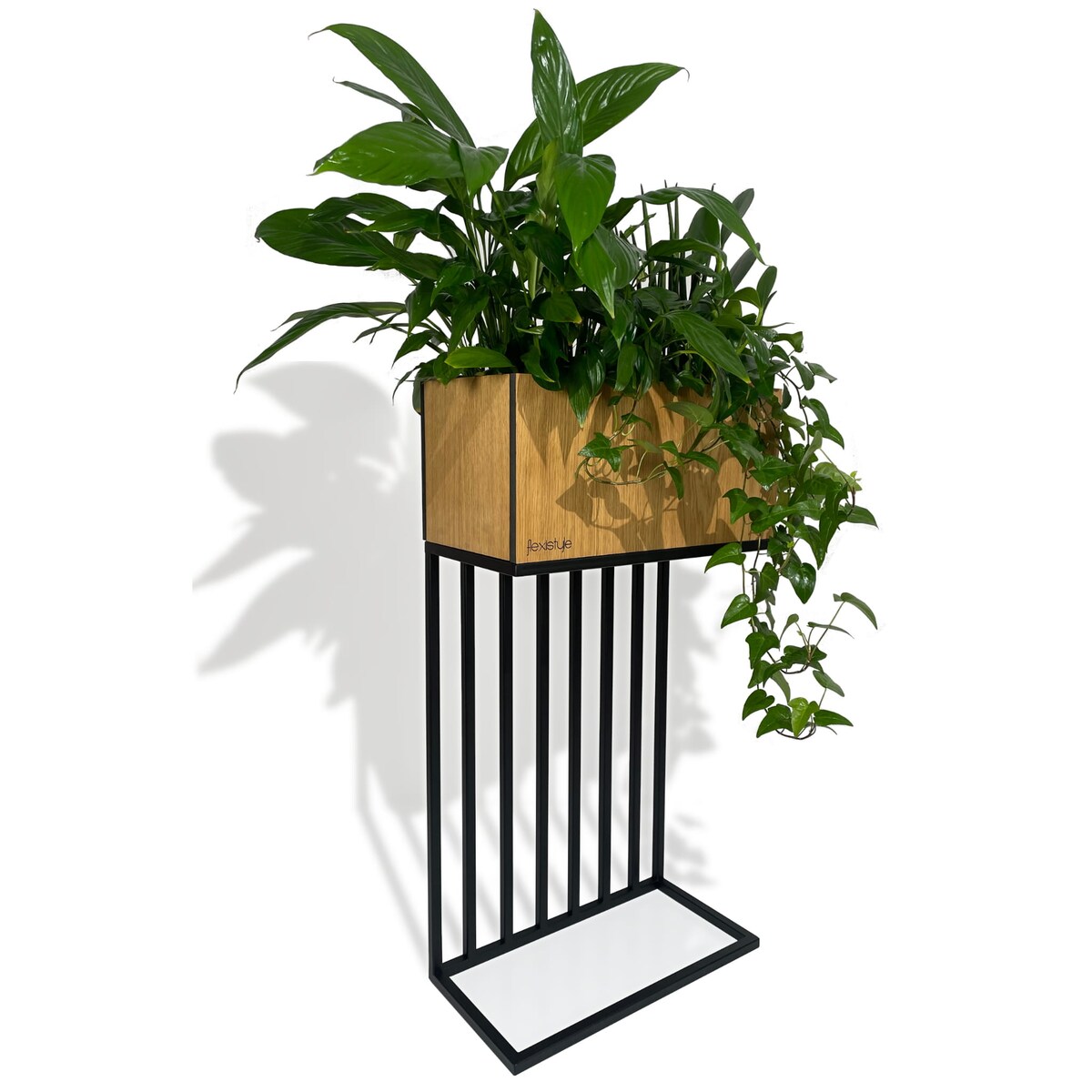 Kwietnik loftowy Harmonic Oak 42x22x80 cm