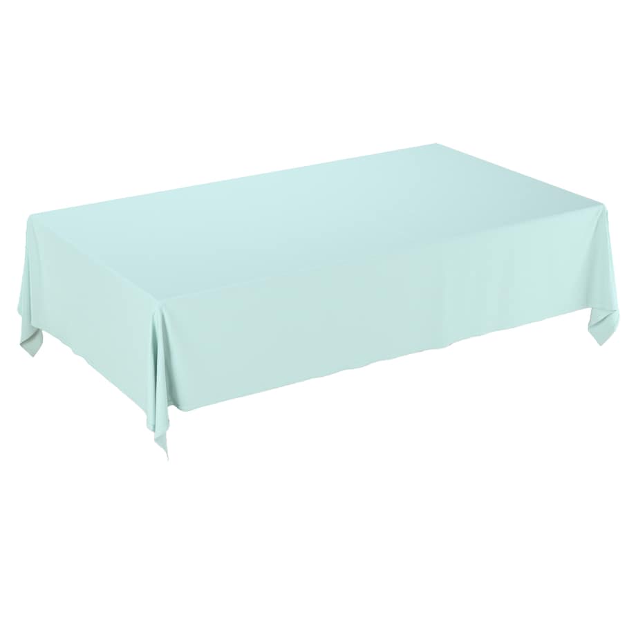 Obrus prostokątny 100 x 100 cm pastelowy błękit
