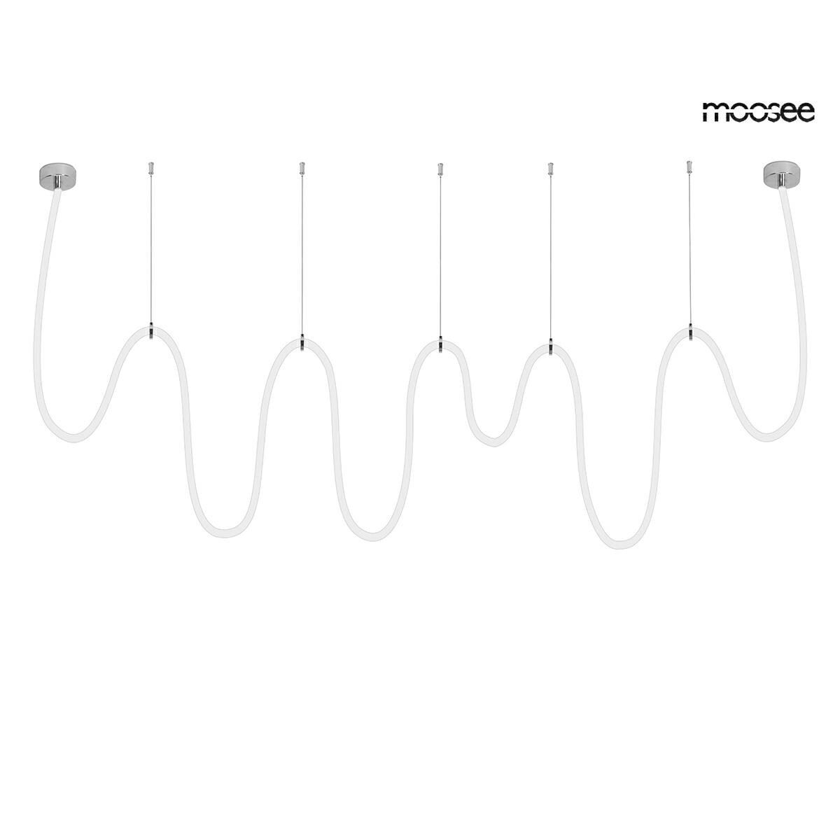 MOOSEE lampa wisząca LASSO 1000 Smart srebrna