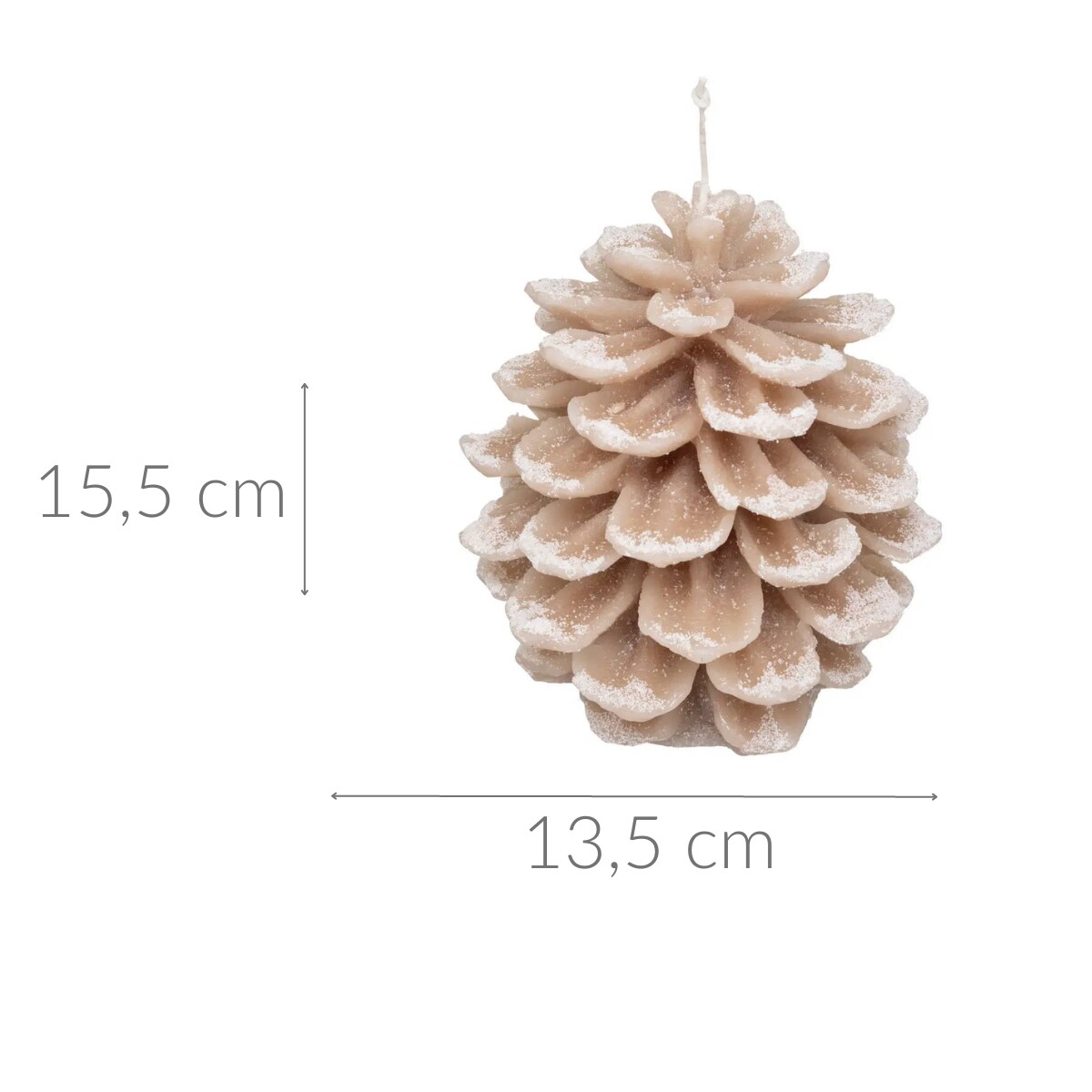 Świeca szyszka, 15,5 cm