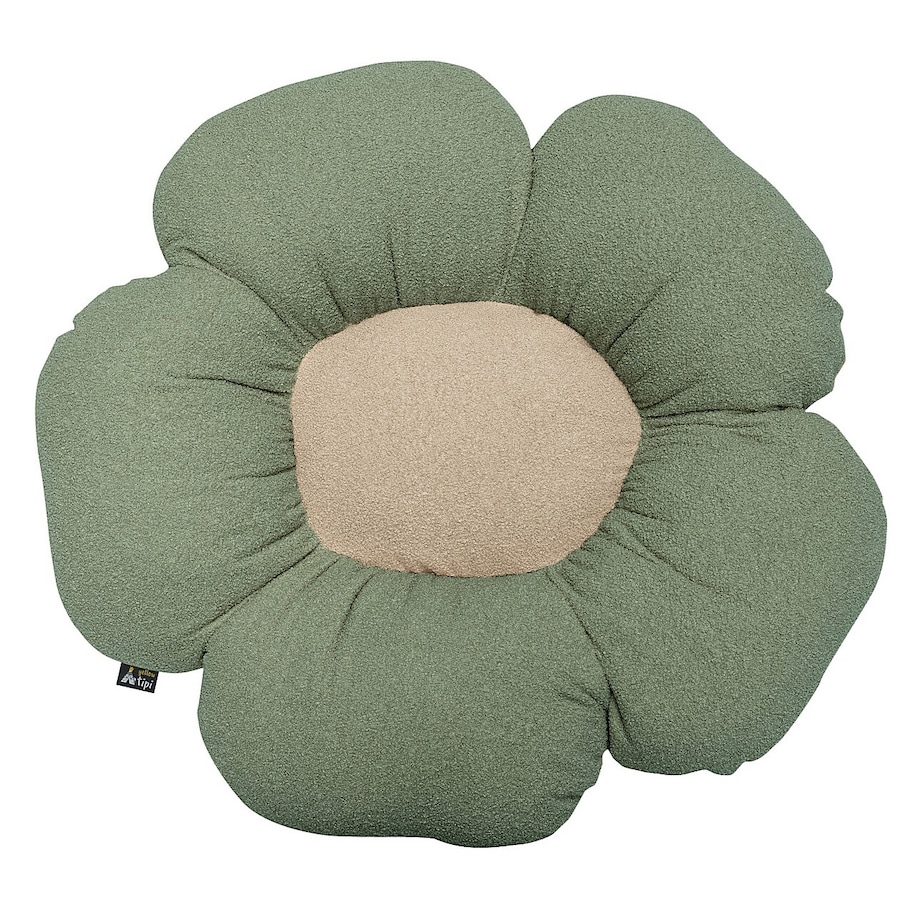 Poduszka kwiatek Mia II XXL, zielony, 100 cm, Boucle