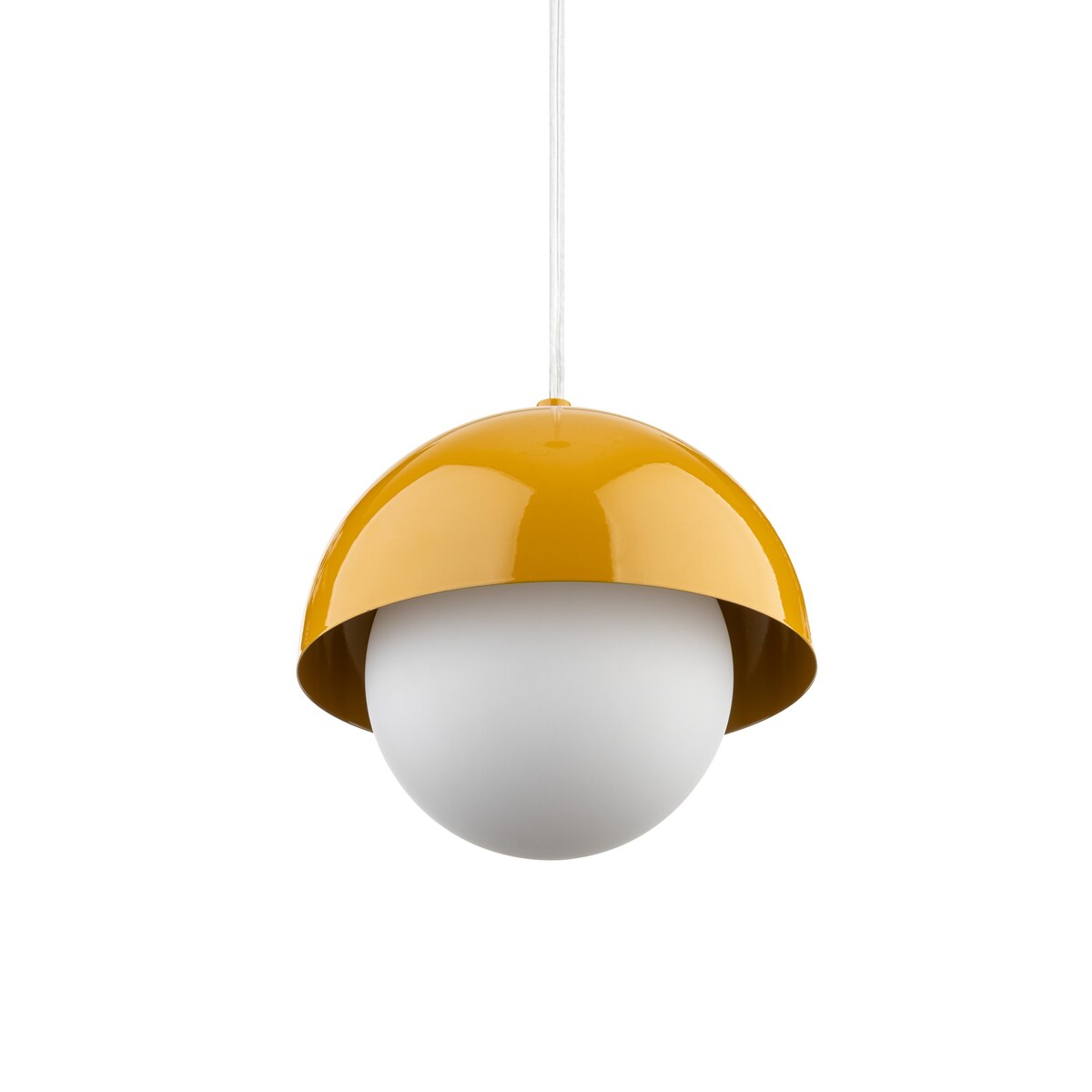 Lampa wisząca TK Lighting BONO OCHRA 10265, ochra-złoto-biała, G9, regulowana wysokość