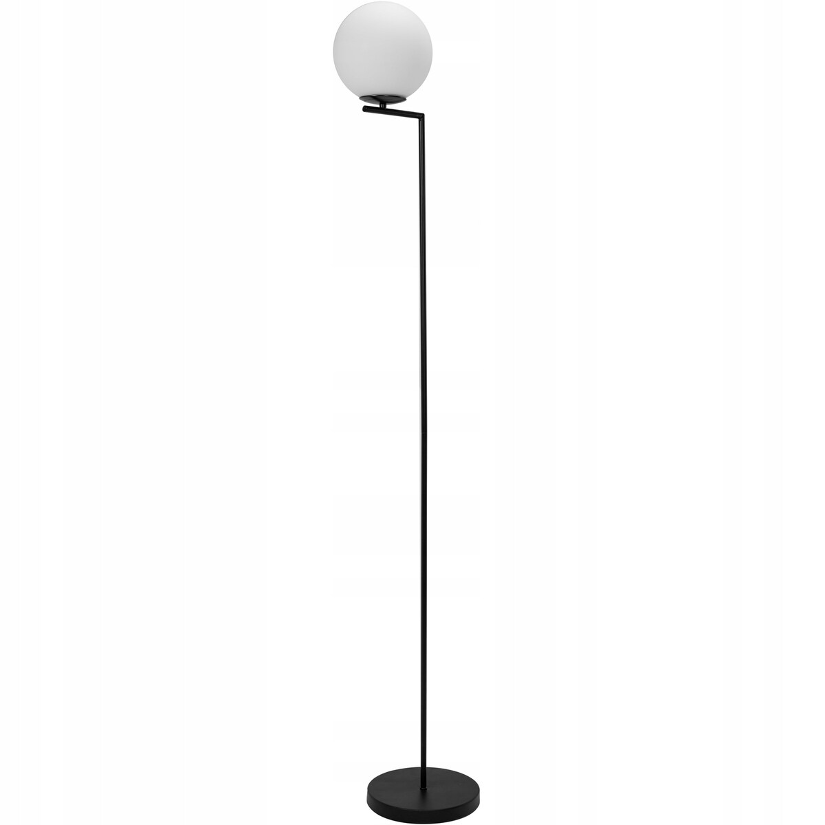 Lampa Stojąca Podłogowa Nowoczesna Czarna Glamour