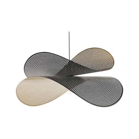 Lampa wisząca metalowa czarno-złota DOYLES