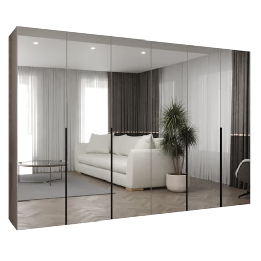 Szafa uchylna otwierana ALICANTE 3 300 wys. 202 cm Kaszmir + u. Czarny