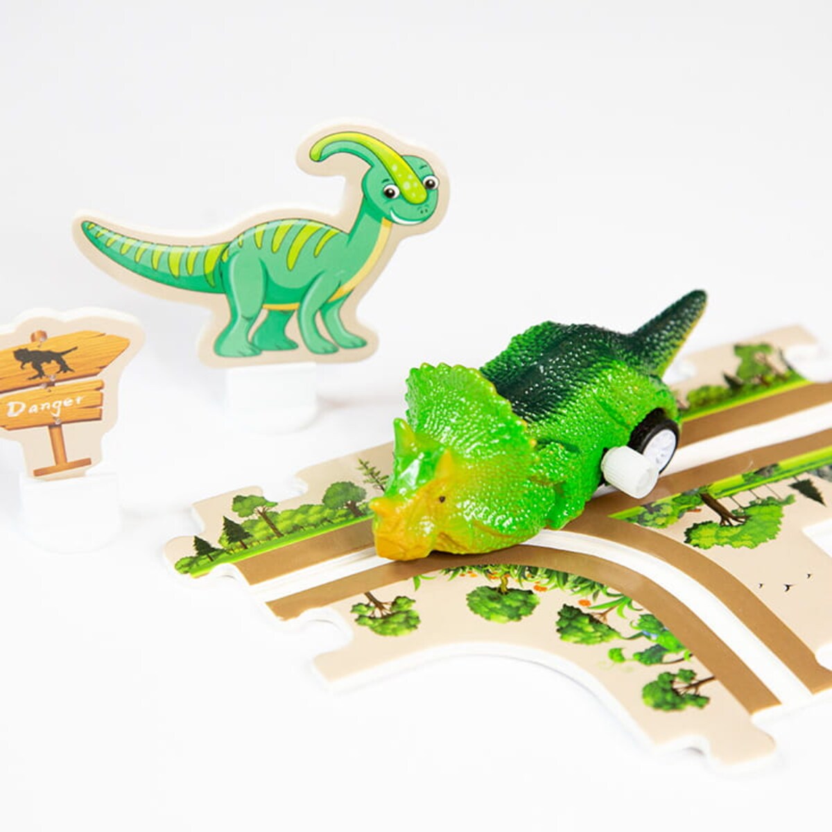 Droga - tor dla samochodów Dinozaury - Puzzle 44 elementy