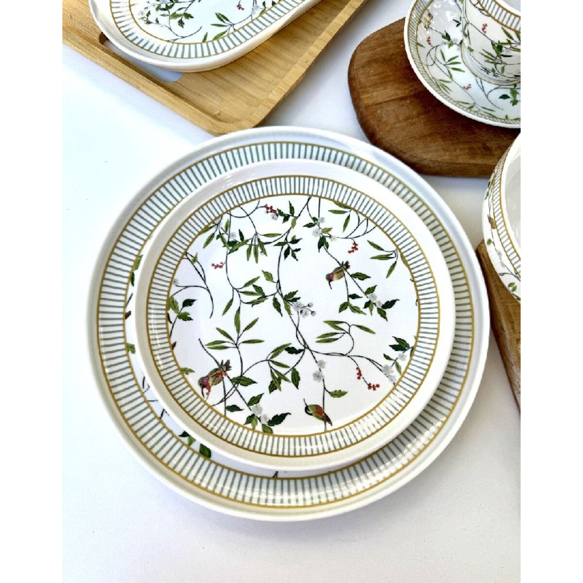 VILLA ITALIA Serwis obiadowy porcelanowy na 6 osób NORIKO WHITE