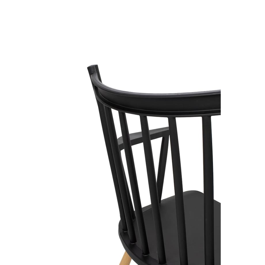 Krzesło klasyczne Mila KH010100239 czarne drewniane