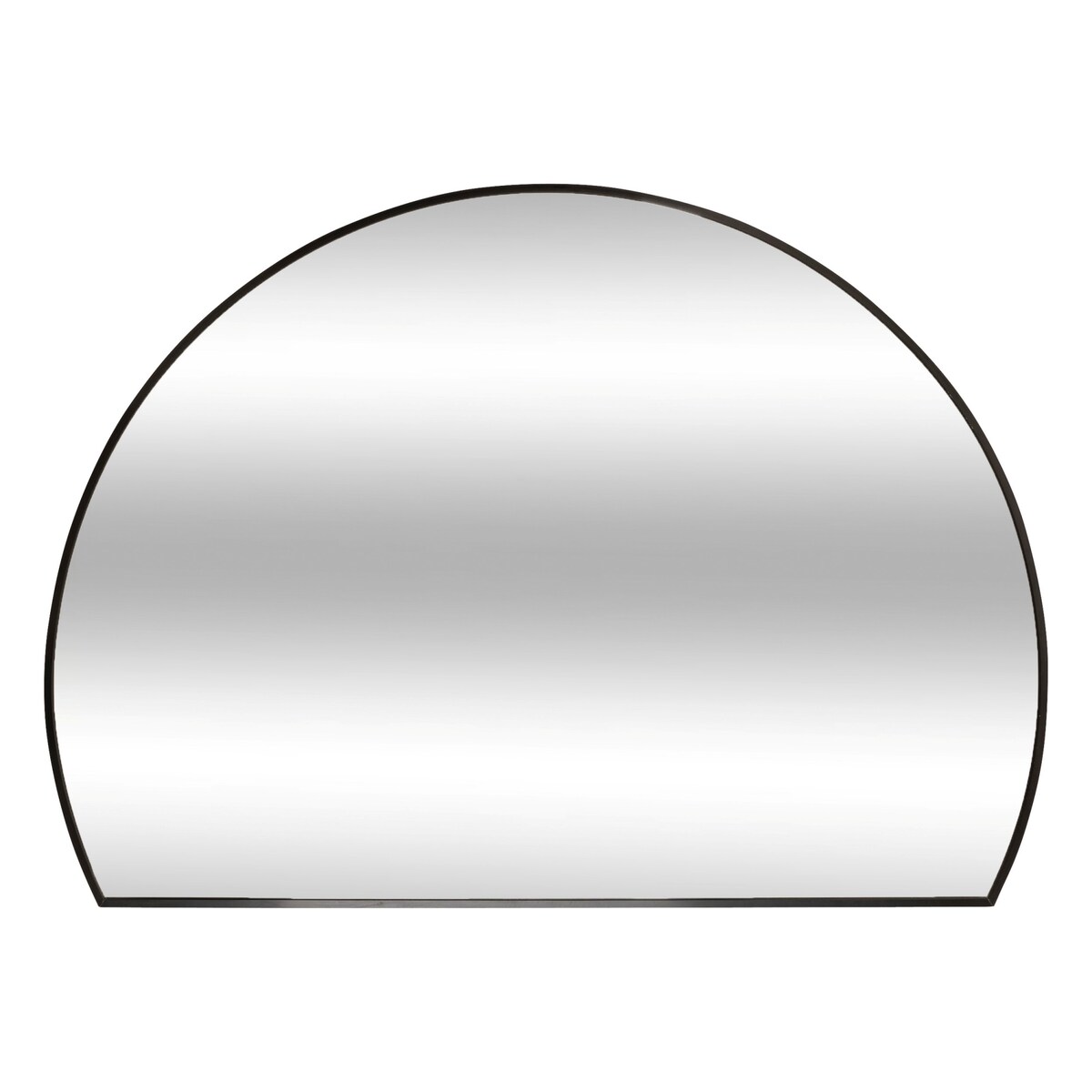 Lustro półokrągłe do przedpokoju ALICE, metalowa rama, 90 x 65 cm