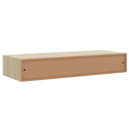 vidaXL Półki ścienne do szuflad 2 szt. Dąb i biel 60x23,5x10cm MDF
